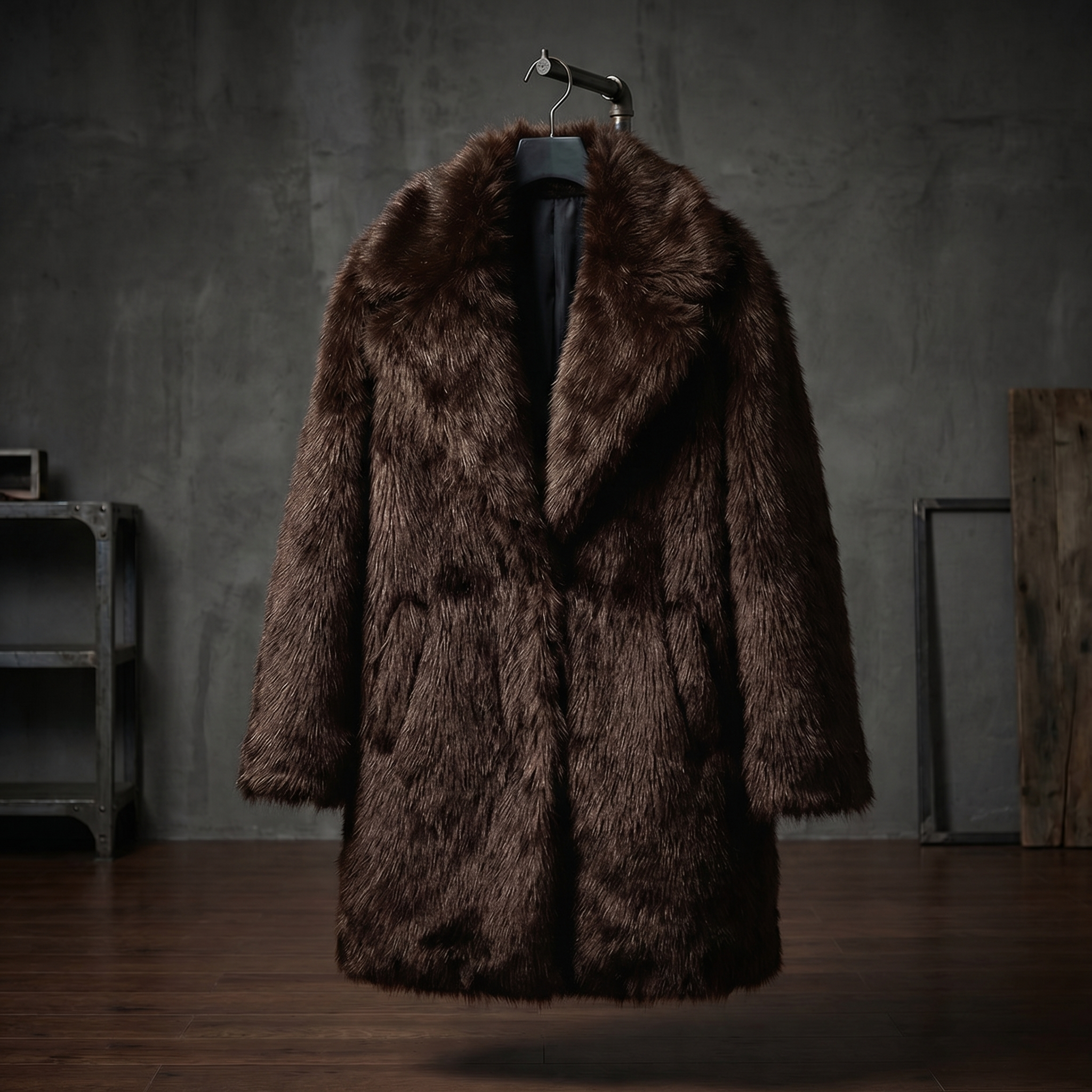 KIM'S | WOMEN'S COAT | FAUX FUR | OPEN FRONT