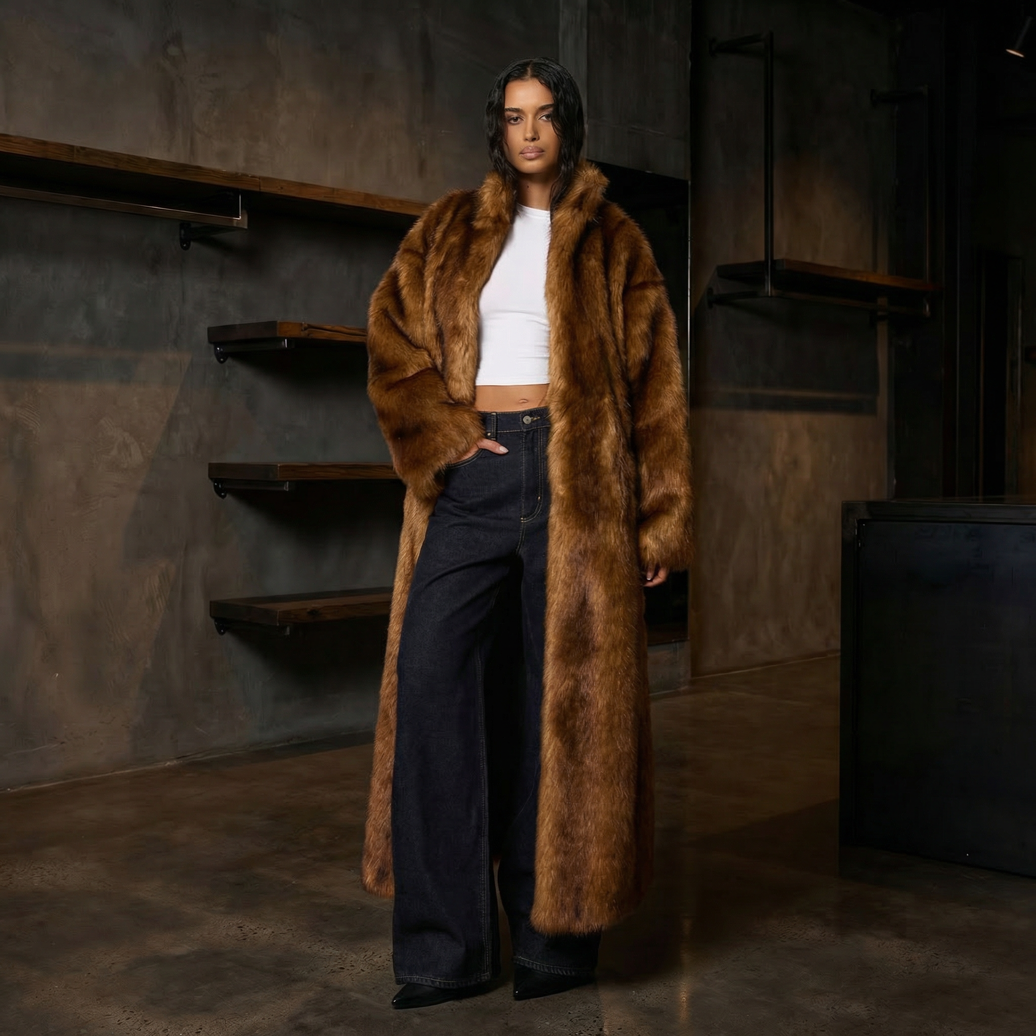 KIM'S | WOMEN'S COAT | LONGLINE | BELTED
