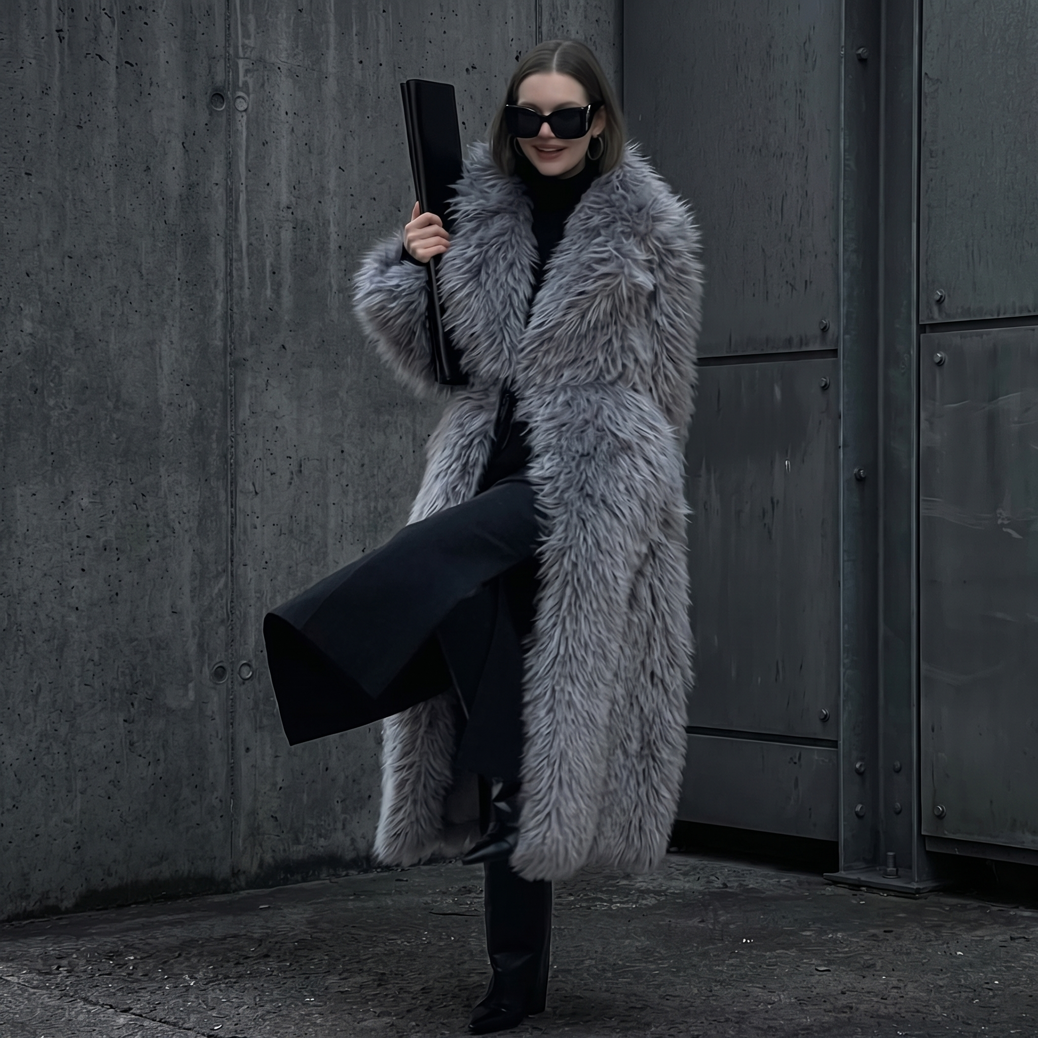 KIM'S | WOMEN'S COAT | MAXI | FAUX FUR