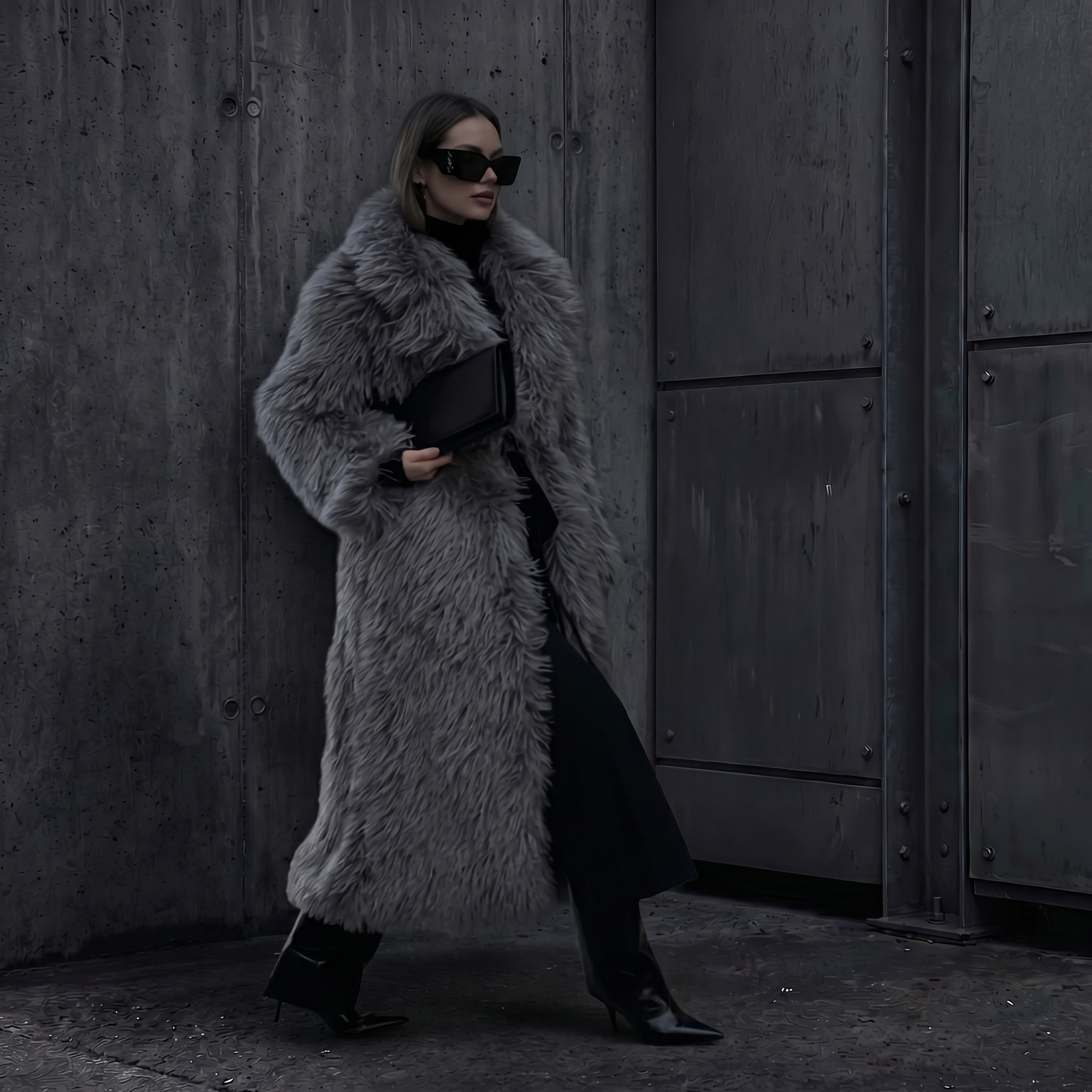 KIM'S | WOMEN'S COAT | MAXI | FAUX FUR