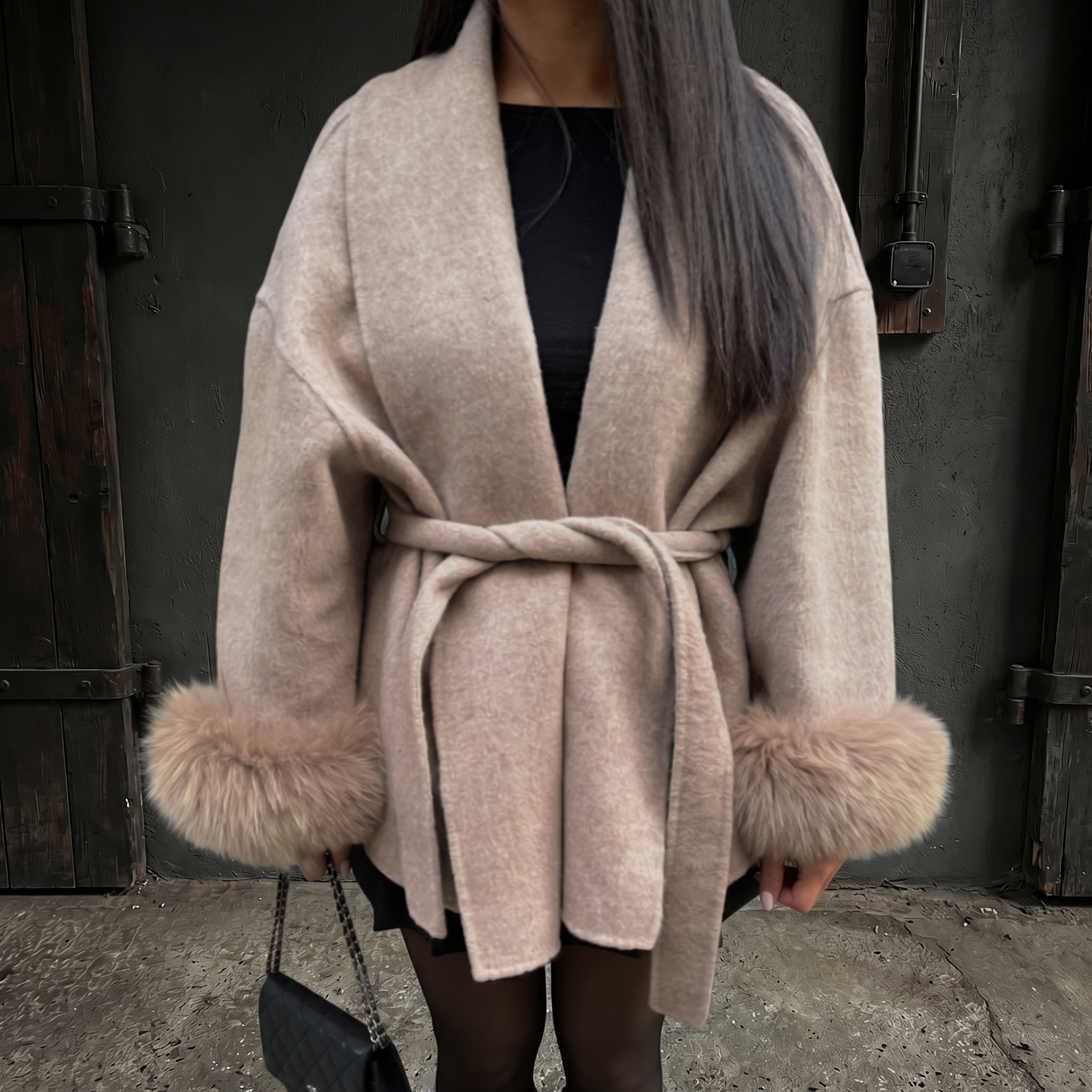 KIM'S | WOMEN'S COAT | WRAP FRONT | BELTED