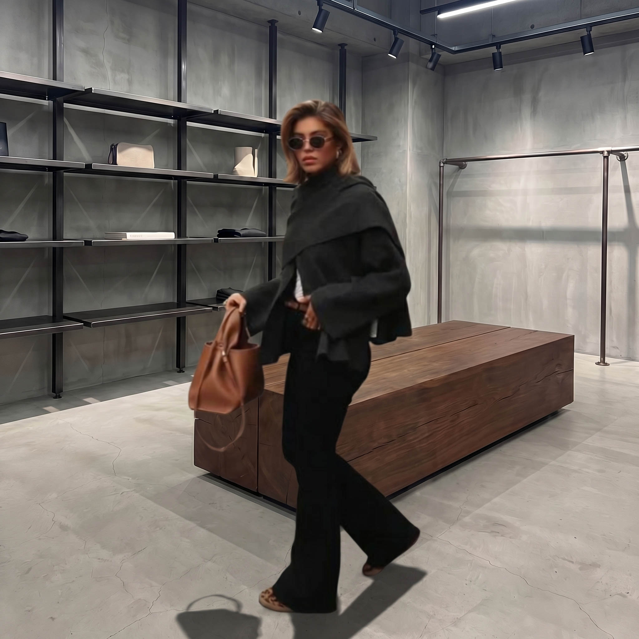 KIM'S | WOMEN'S COAT | DRAPE | SHAWL