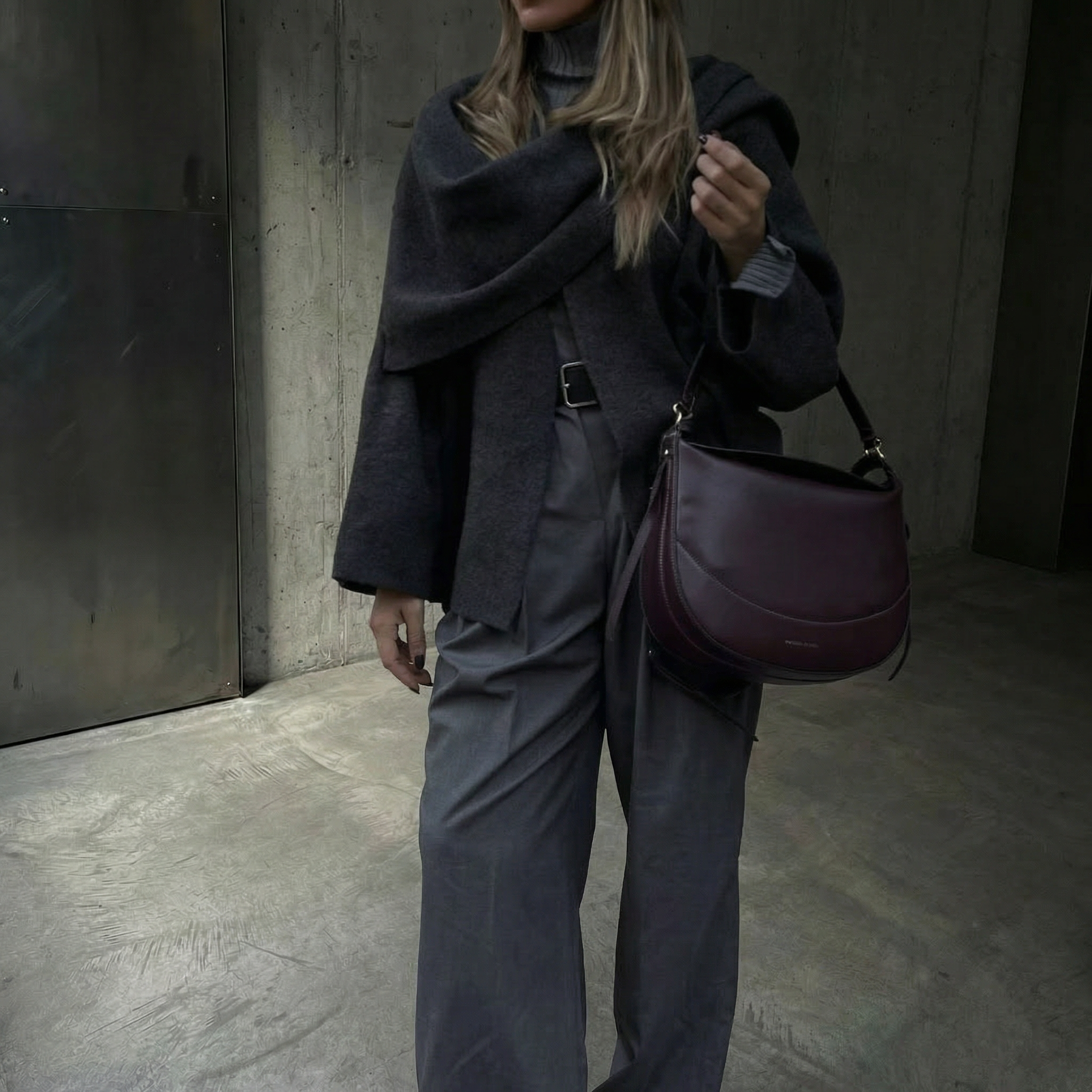 KIM'S | WOMEN'S COAT | DRAPE | SHAWL