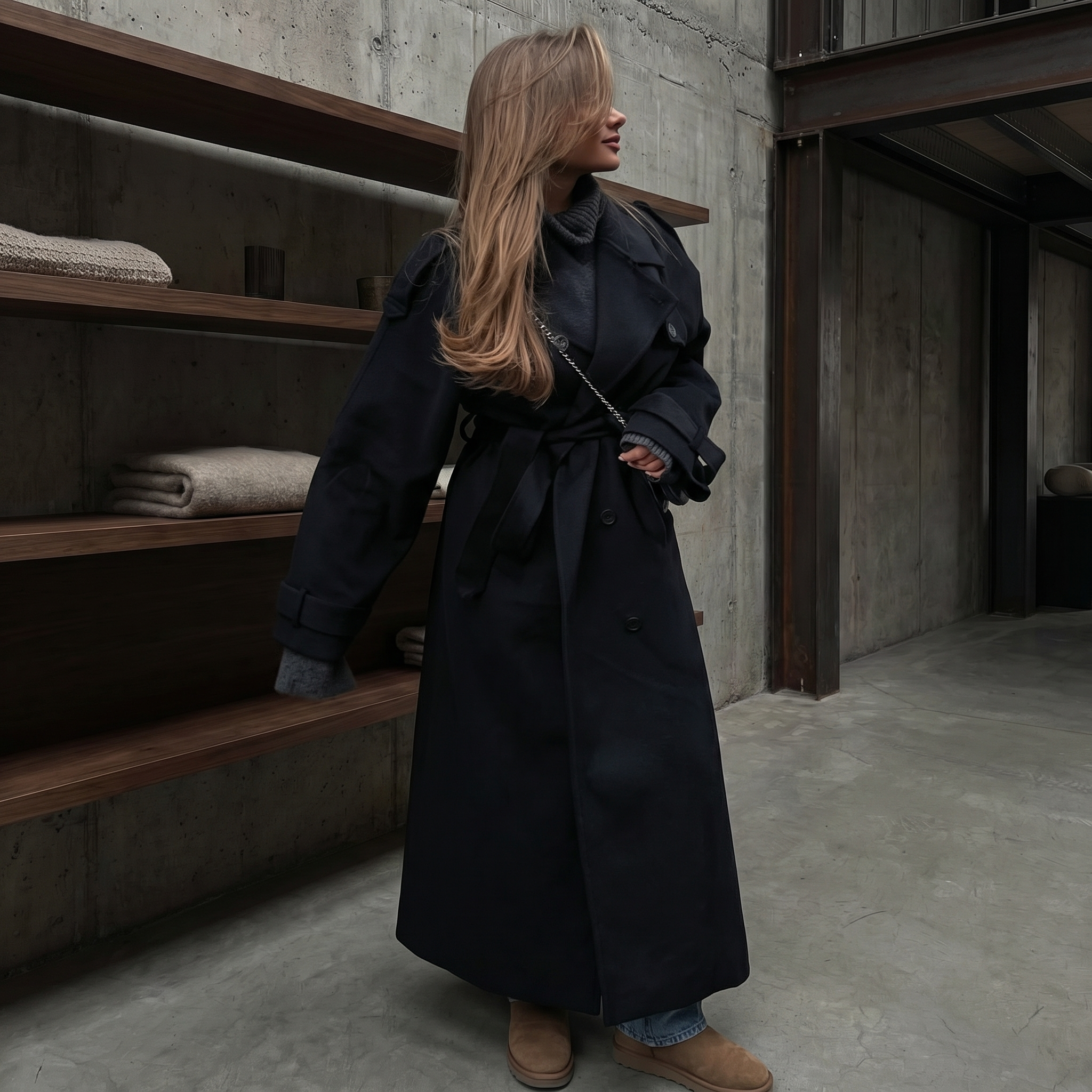 KIM'S | WOMEN'S TRENCH COAT | LONGLINE | OVERSIZED