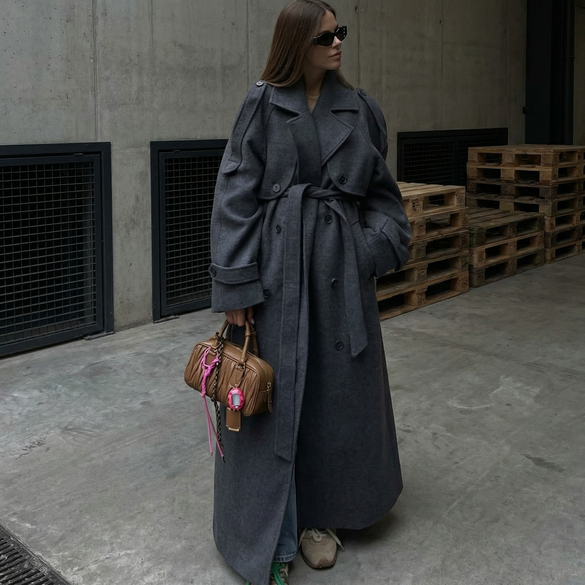 KIM'S | WOMEN'S COAT | LONGLINE | BELTED