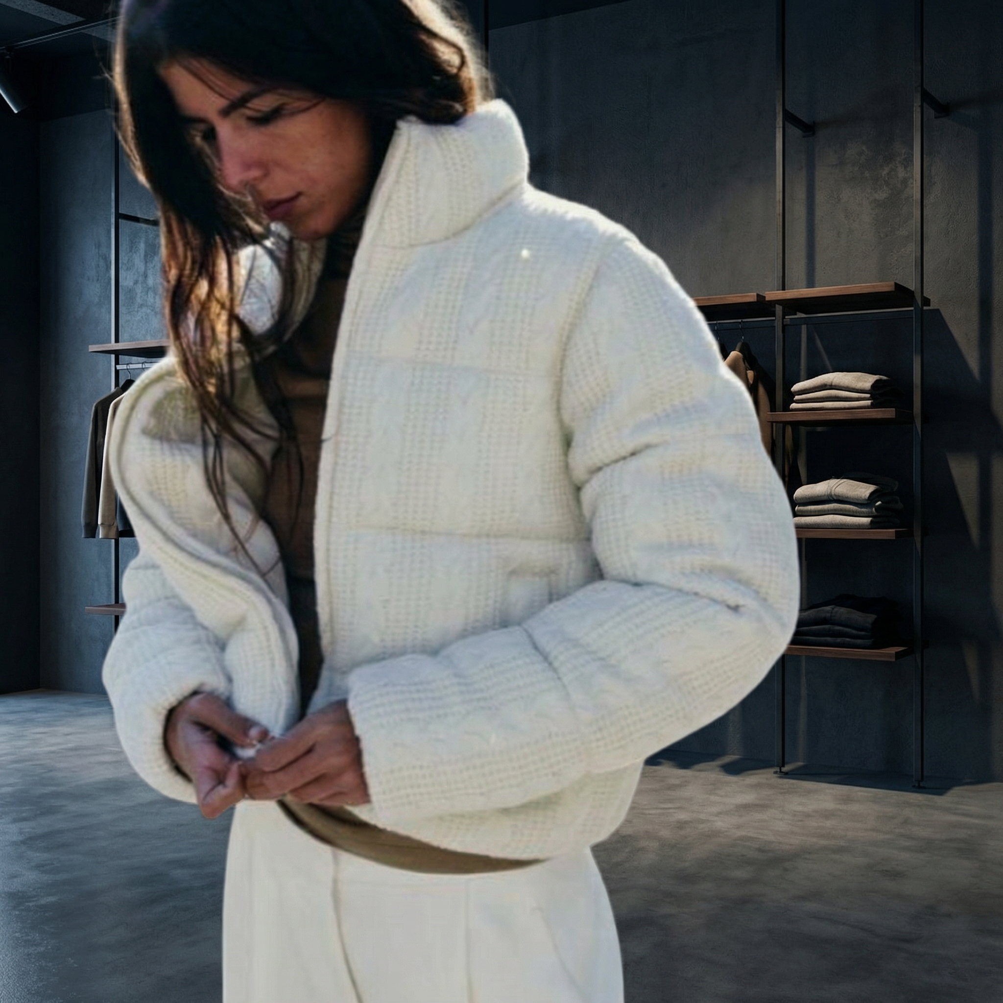 KIM'S | WOMEN'S PUFFER JACKET | BELTED | QUILTED