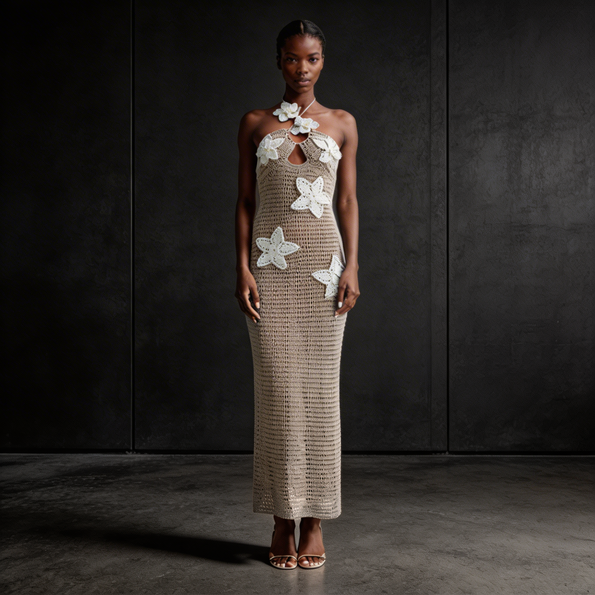 Kim's | WOMEN'S DRESS | MAXI | CROCHET HALTER