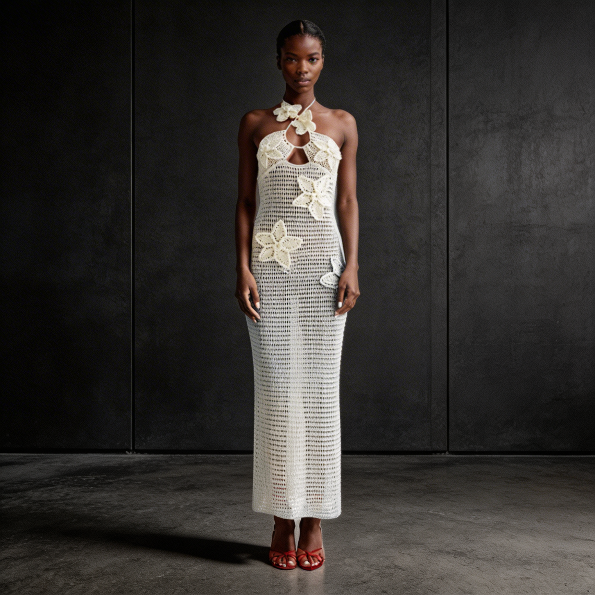 Kim's | WOMEN'S DRESS | MAXI | CROCHET HALTER
