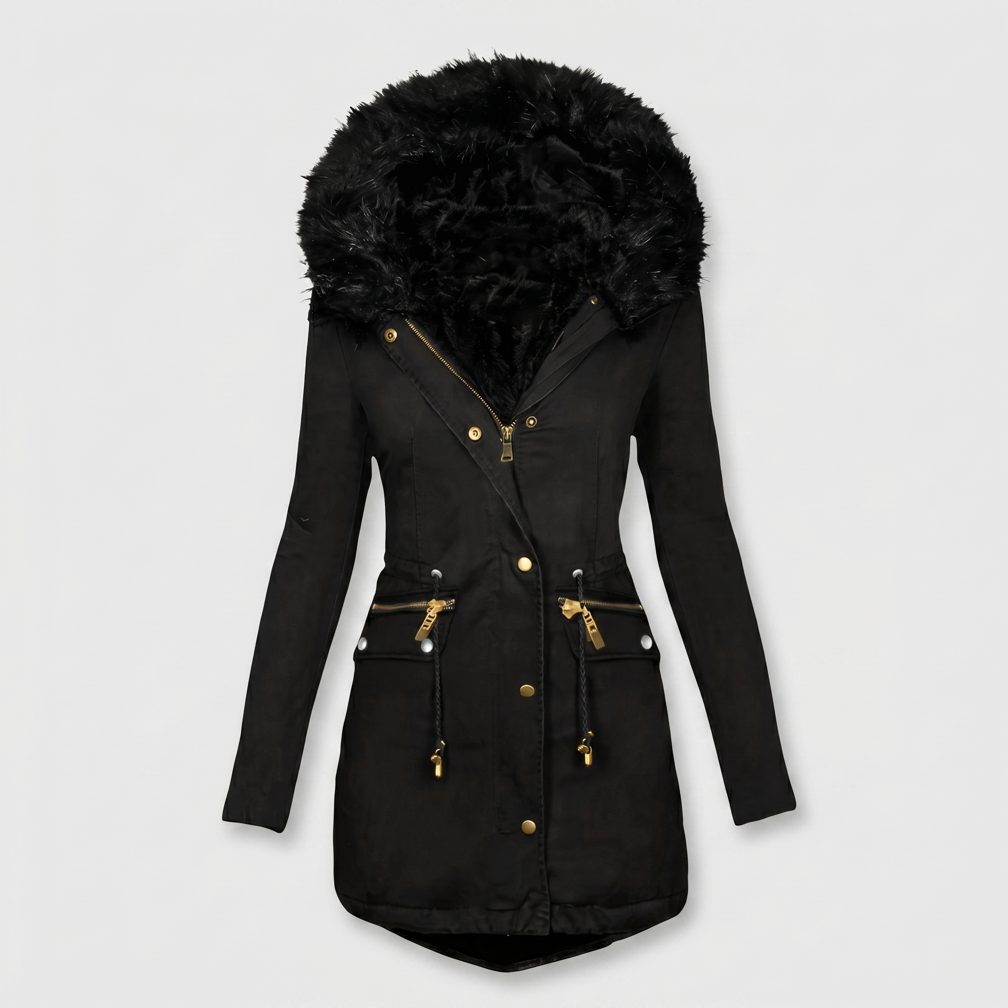 KIM'S | WOMEN'S PARKA JACKET | HOODED | TRIM DETAIL