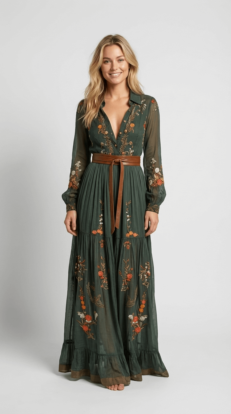 Iris | Abito Maxi Boho