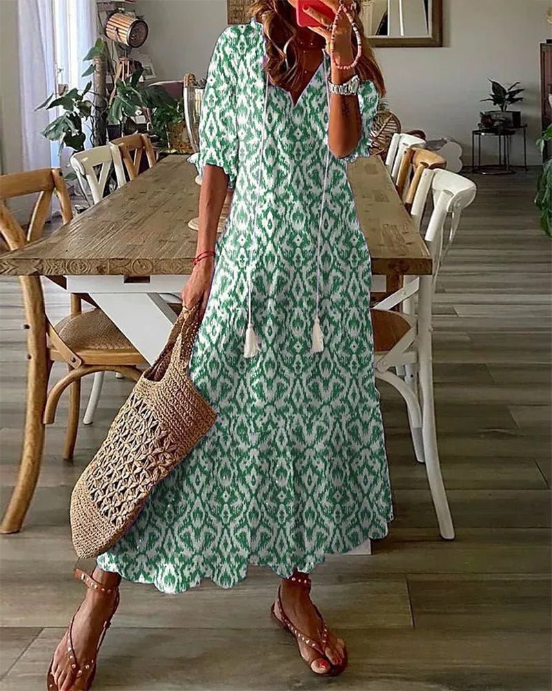 Luna | Vestito Boho Senza Sforzo con Vestibilità Lusinghiera