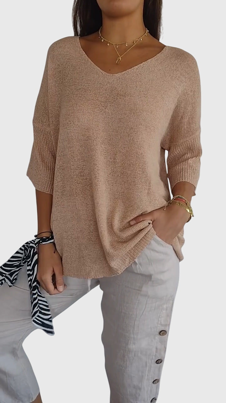 Lily | Elegant V-Neck Top