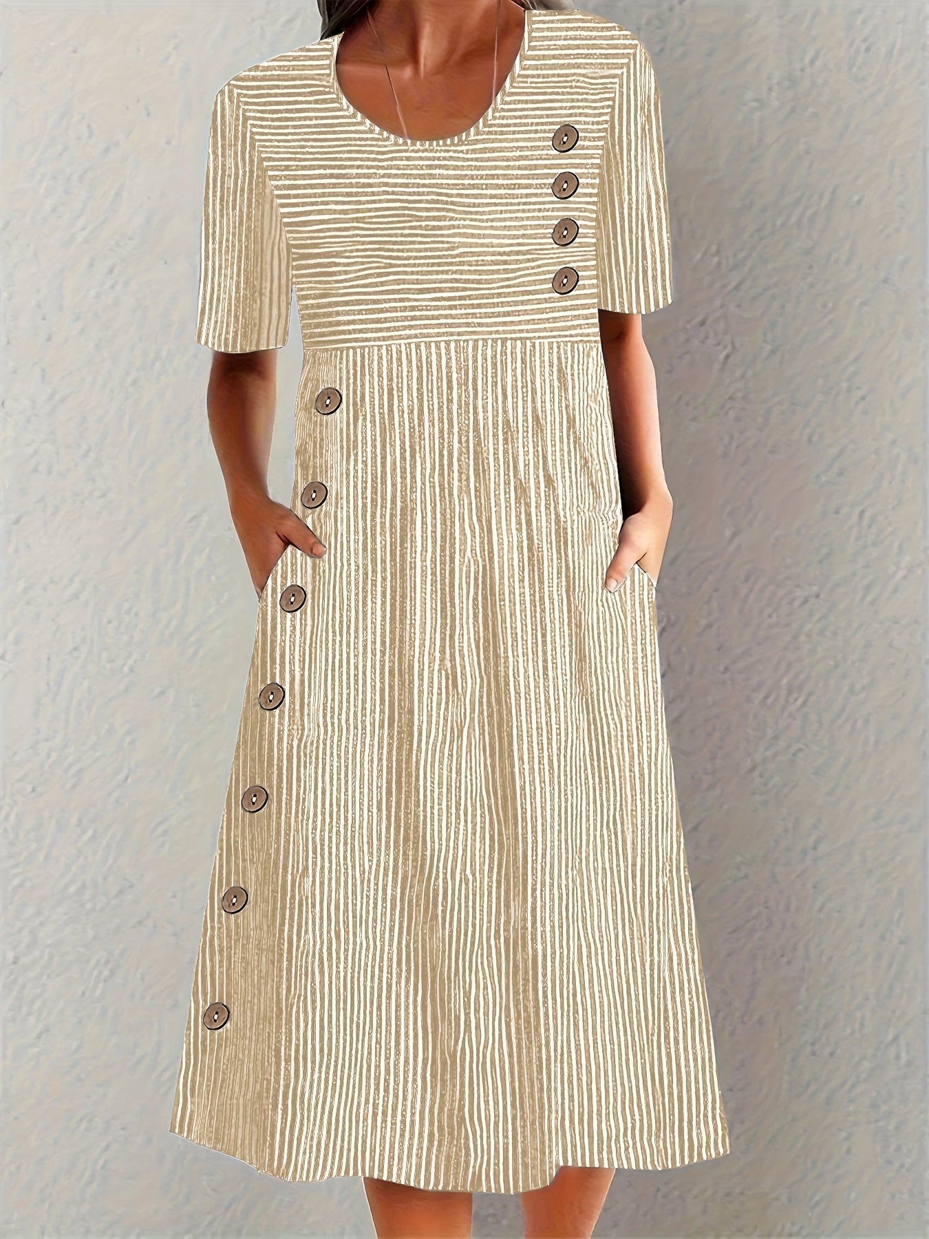 Coralie | Maxi estivo a righe croccanti