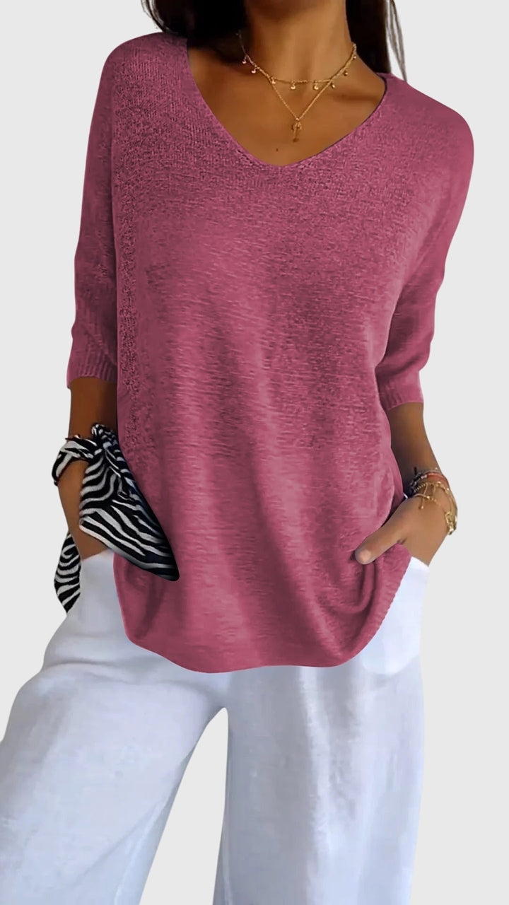 Lily | Elegant V-Neck Top