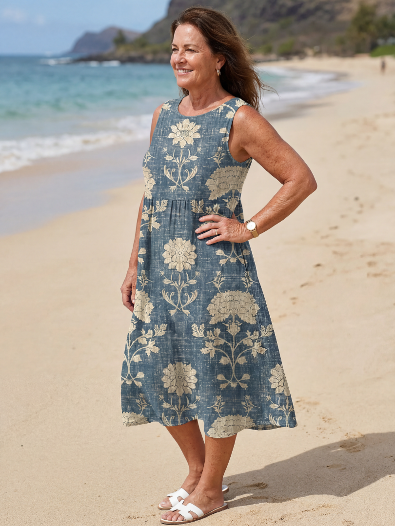 Kailo | Vestito Midi Floreale Shoreline