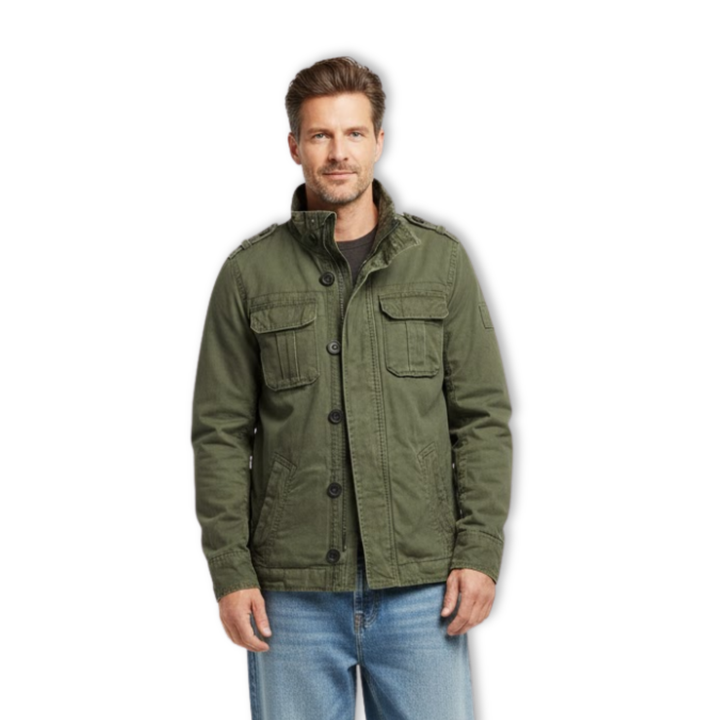 M65 retro cargo field jacket with multi-pocket military-inspired design