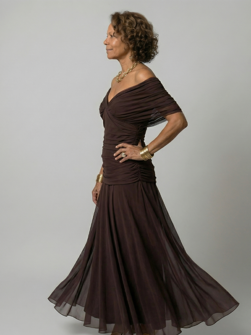Calen | Abito Midi Off Shoulder