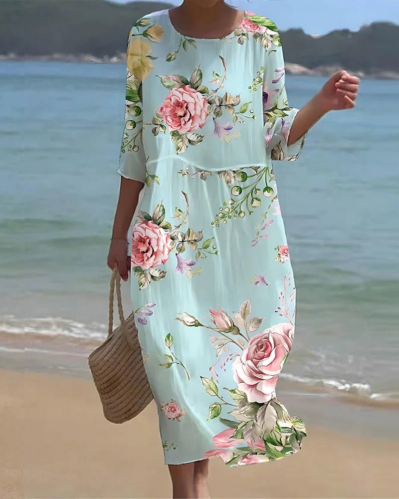 Verity | Abito Maxi Sunset Bloom-