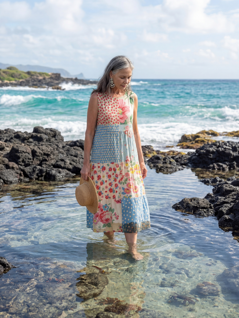 Kira | Abito Midi Floreale Costiero
