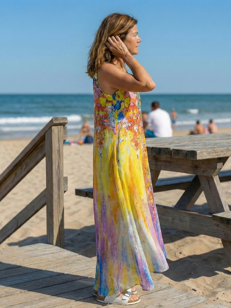 Alina | Abito Maxi Senza Maniche