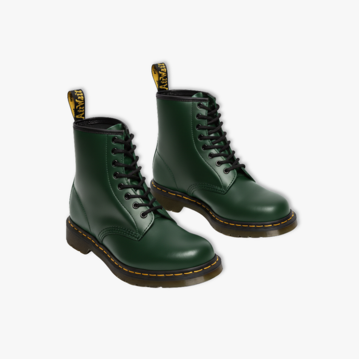 Genuine leather ankle boots with a chunky thick sole in black