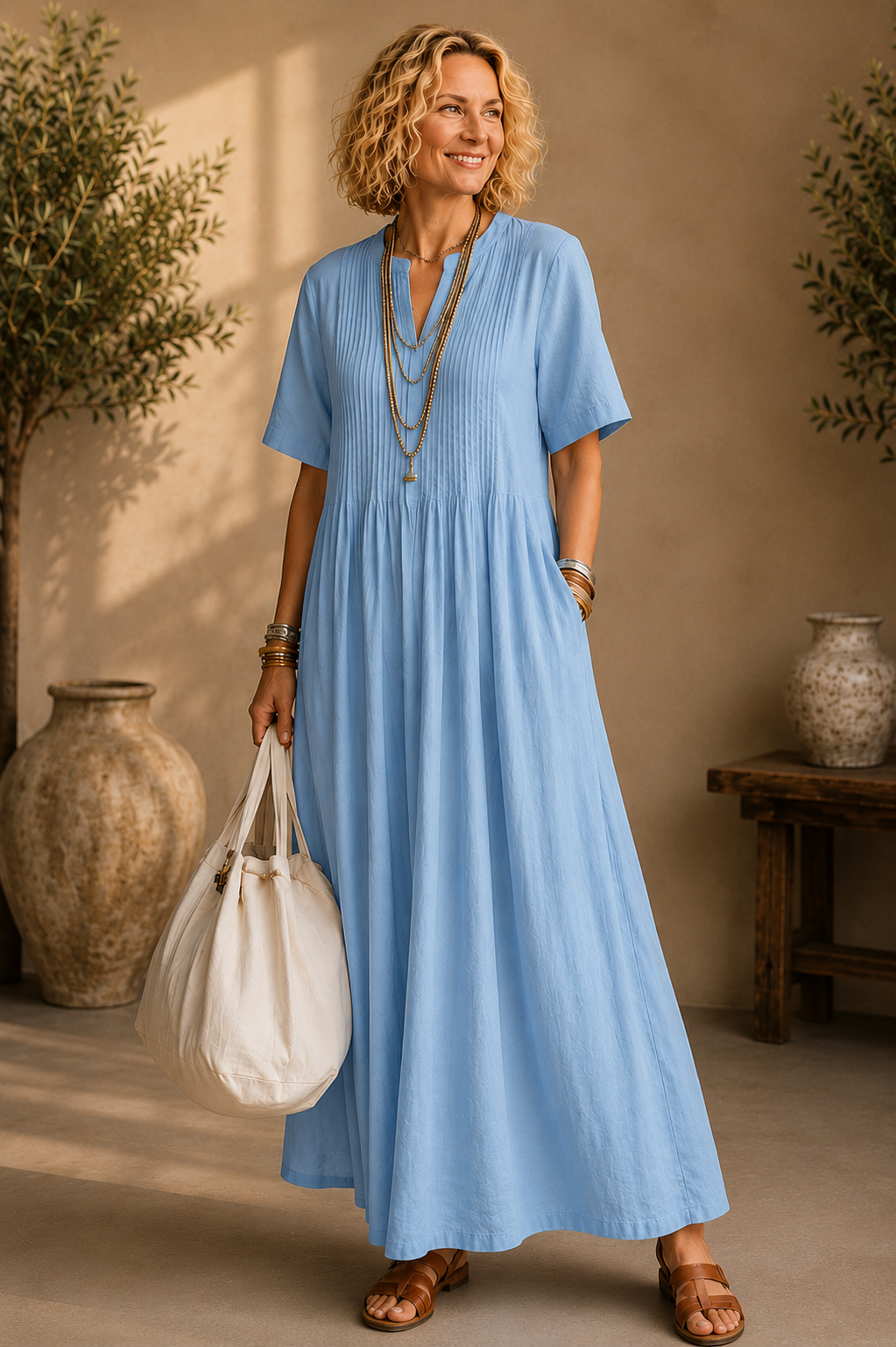 Nathalia™ | Abito Elegante Plissettato