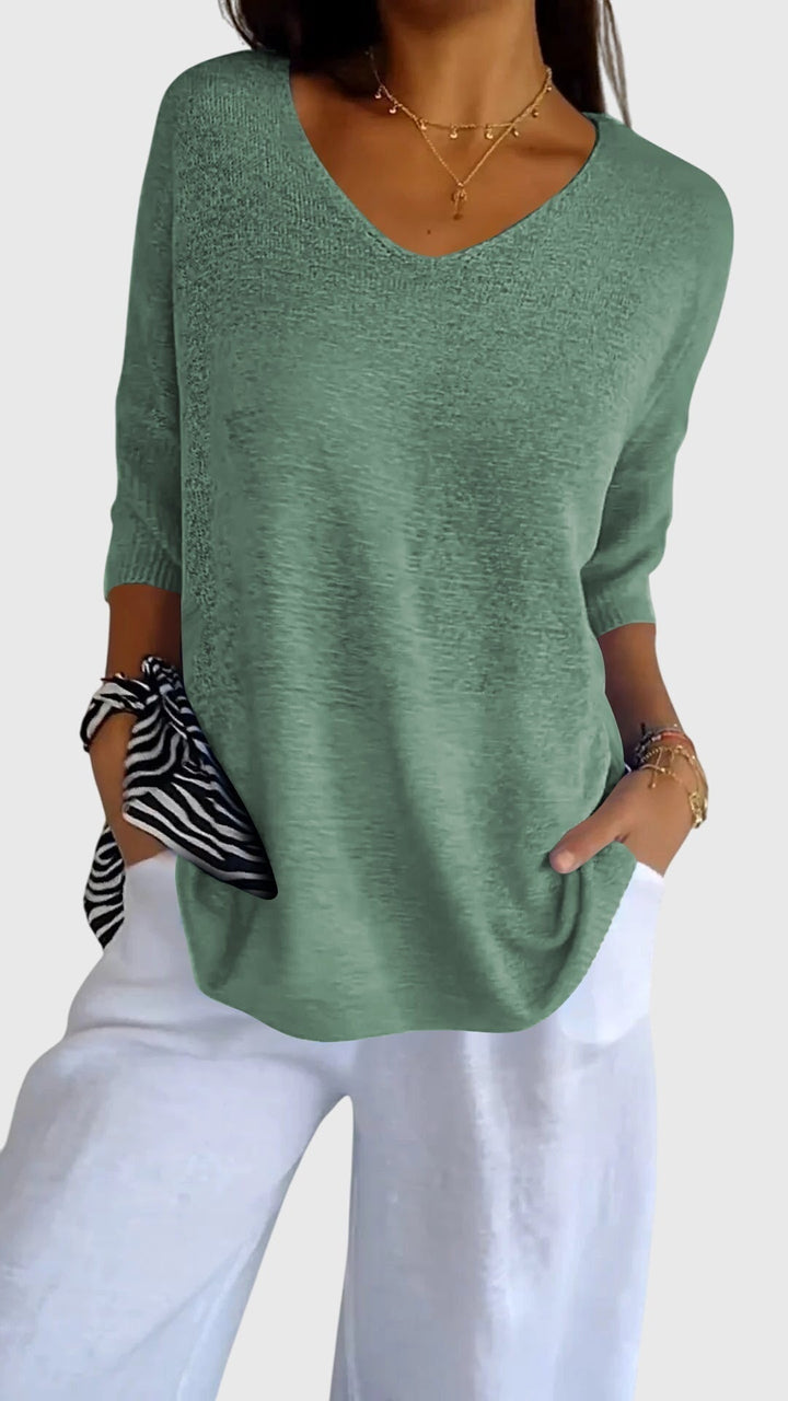 Lily | Elegant V-Neck Top
