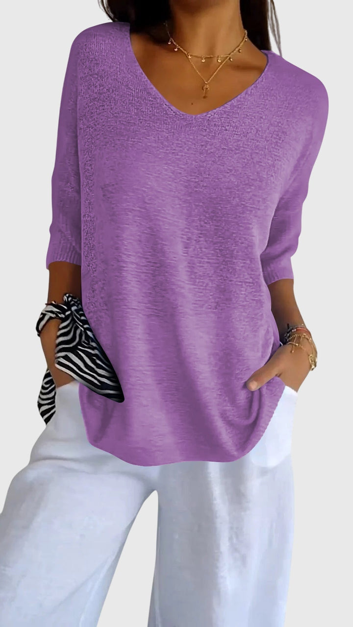Lily | Elegant V-Neck Top
