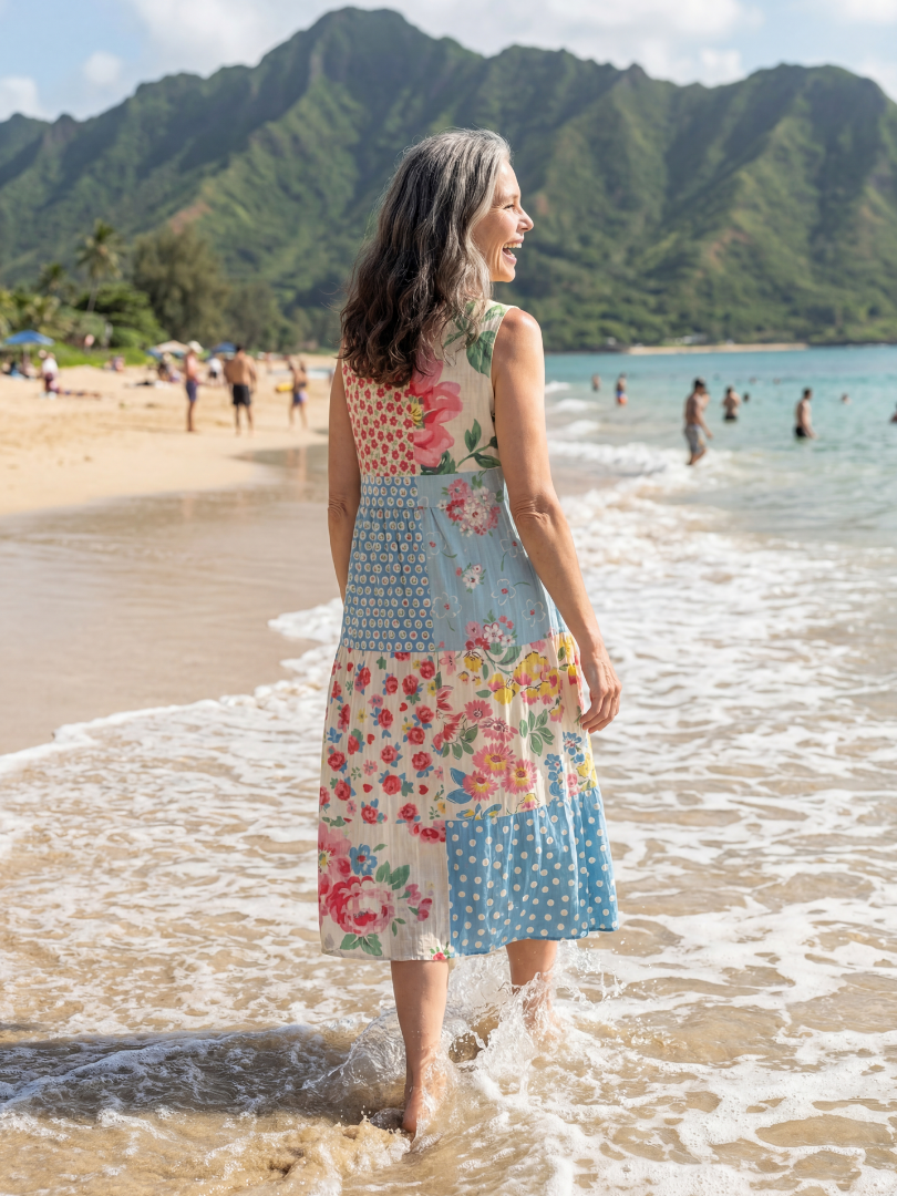 Kira | Abito Midi Floreale Costiero