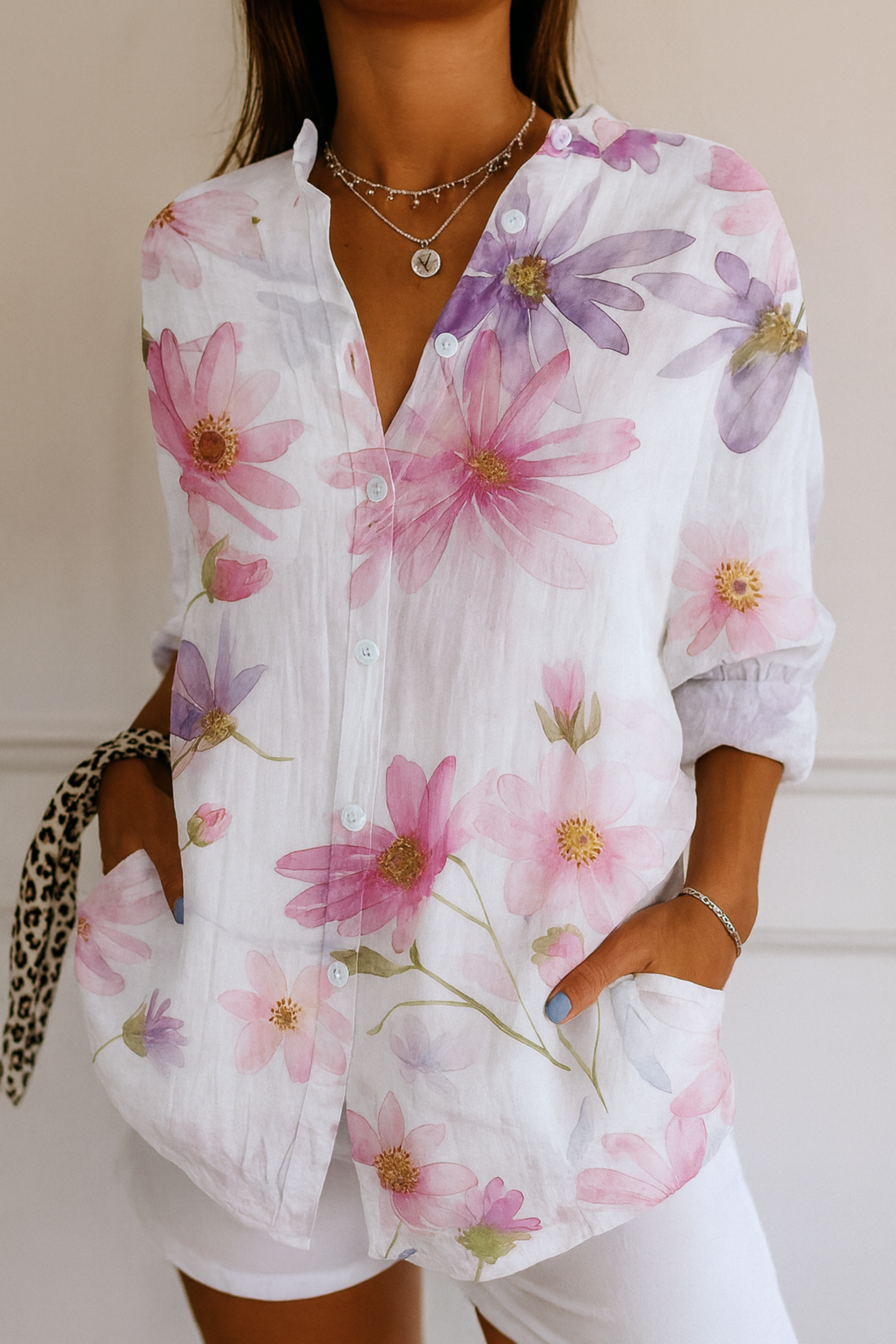 Astra | Blusa con Motivo Colorato
