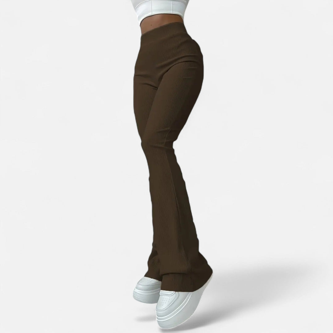 Valmonti high-waist ribbed slim leggings in a slim, flattering fit