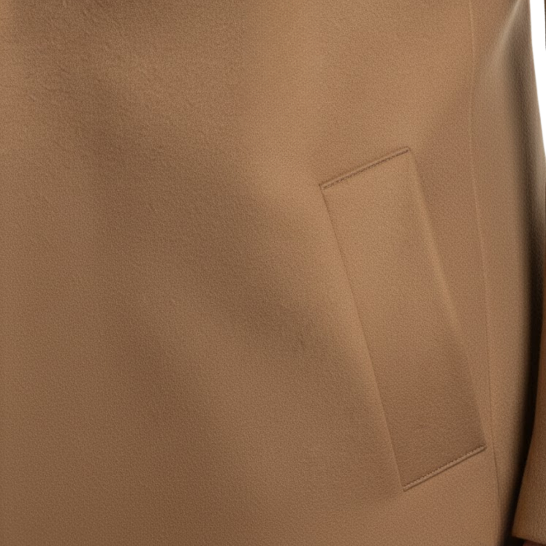 Long Cotton Coat | Slim Wool-Blend Windbreaker Jacket