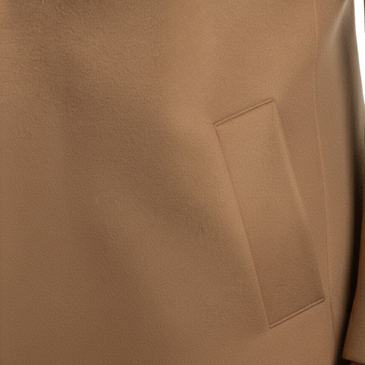 Long Cotton Coat | Slim Wool-Blend Windbreaker Jacket