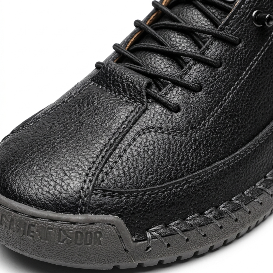 Reese | Textured Lace-Up Cushioned Sneakers