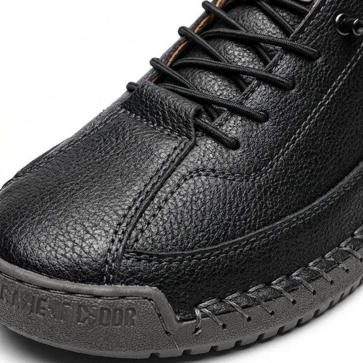 Reese | Textured Lace-Up Cushioned Sneakers
