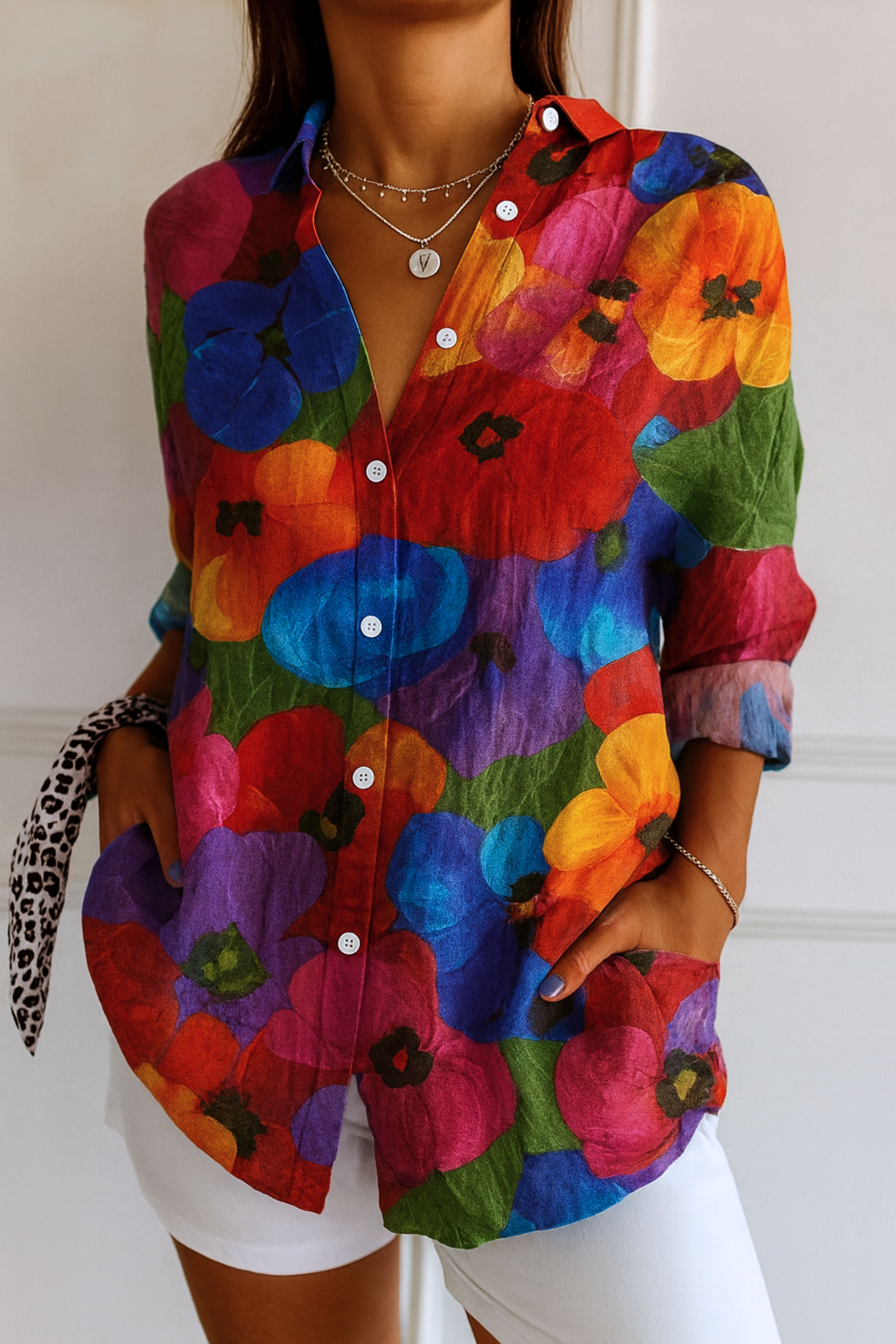 Astra | Blusa con Motivo Colorato