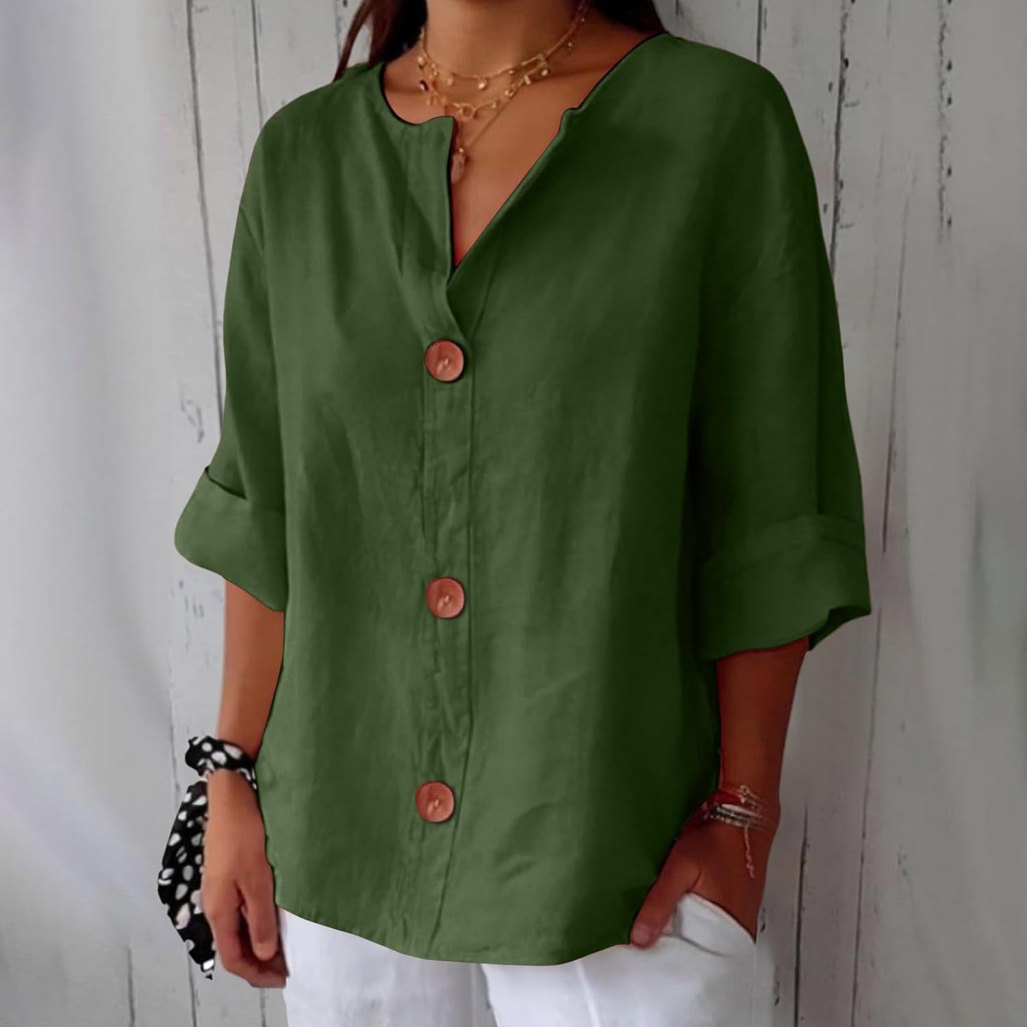 Clara | Blusa in lino casual