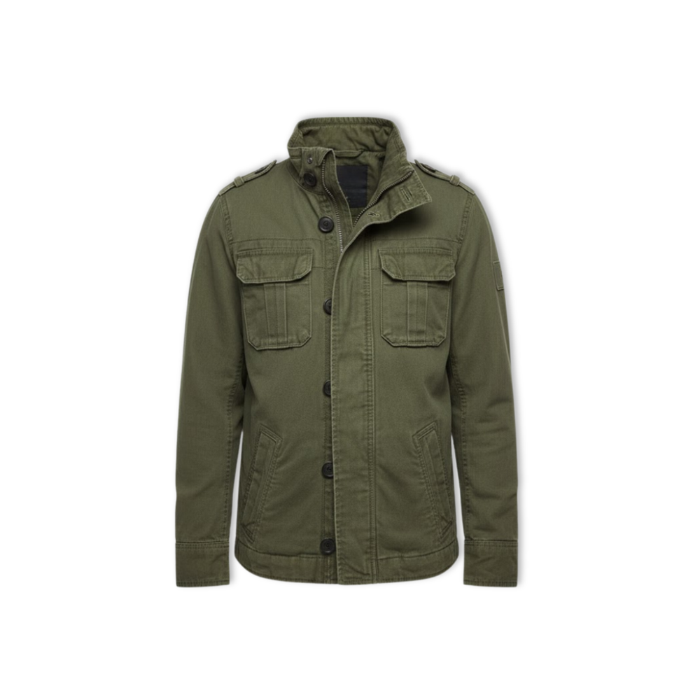 M65 retro cargo field jacket with multi-pocket military-inspired design