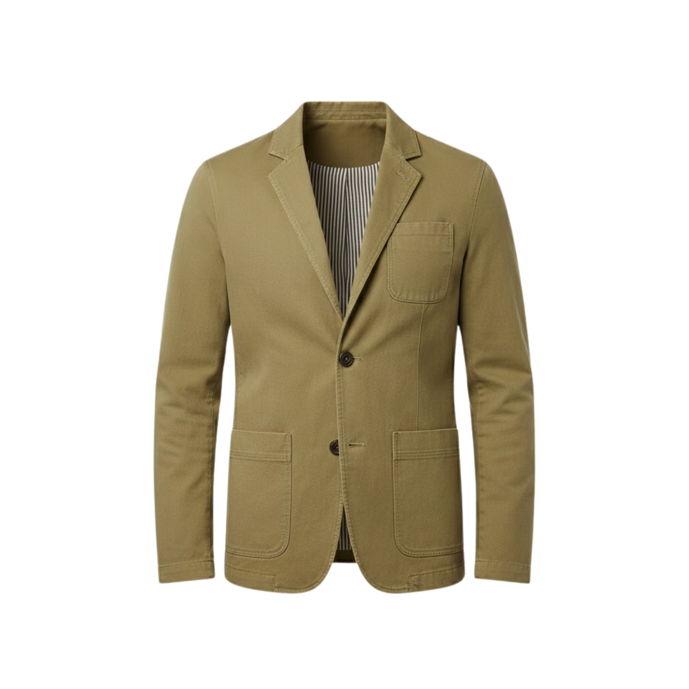 Men's single-breasted slim fit blazer sport coat with notch lapel