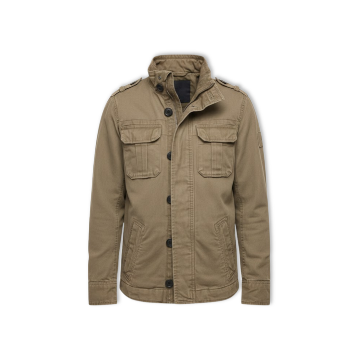 M65 retro cargo field jacket with multi-pocket military-inspired design
