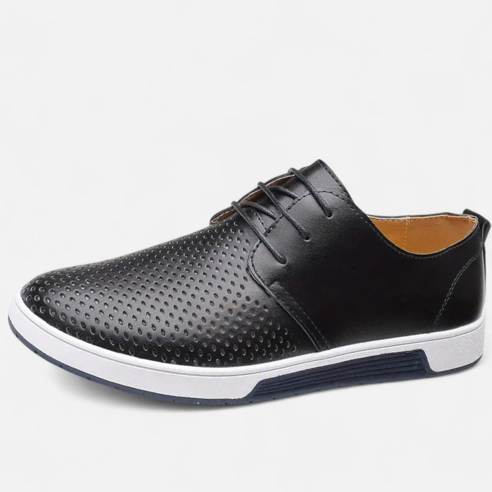Veroux men's classic Oxford lace-up dress shoes in multiple colors