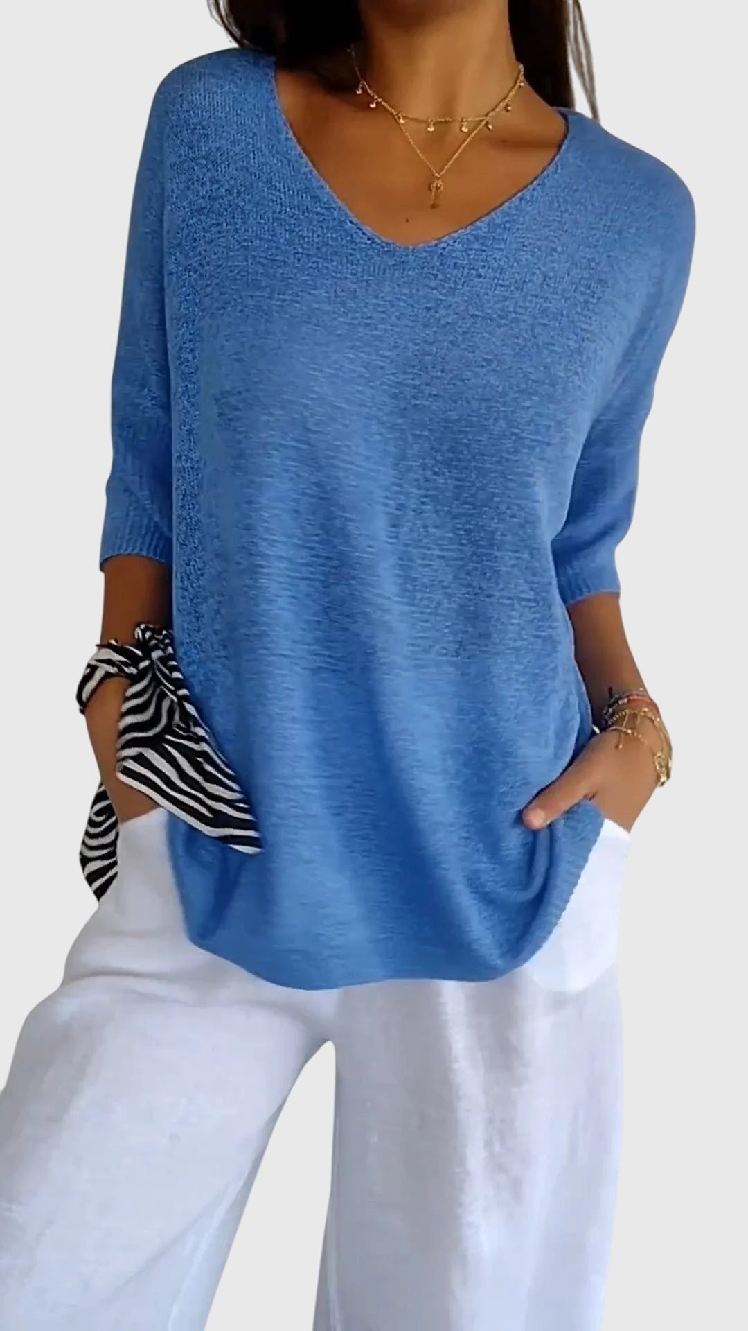 Lily | Elegant V-Neck Top