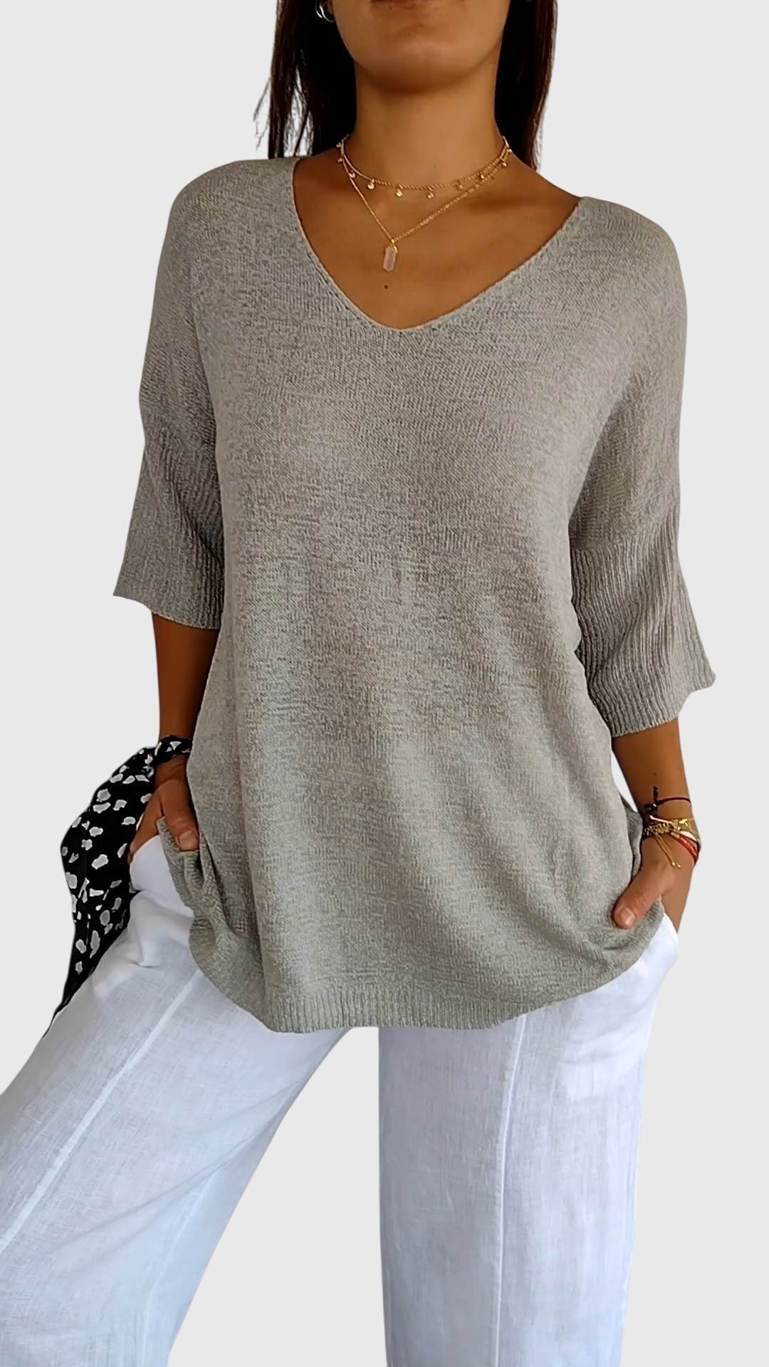 Lily | Elegant V-Neck Top