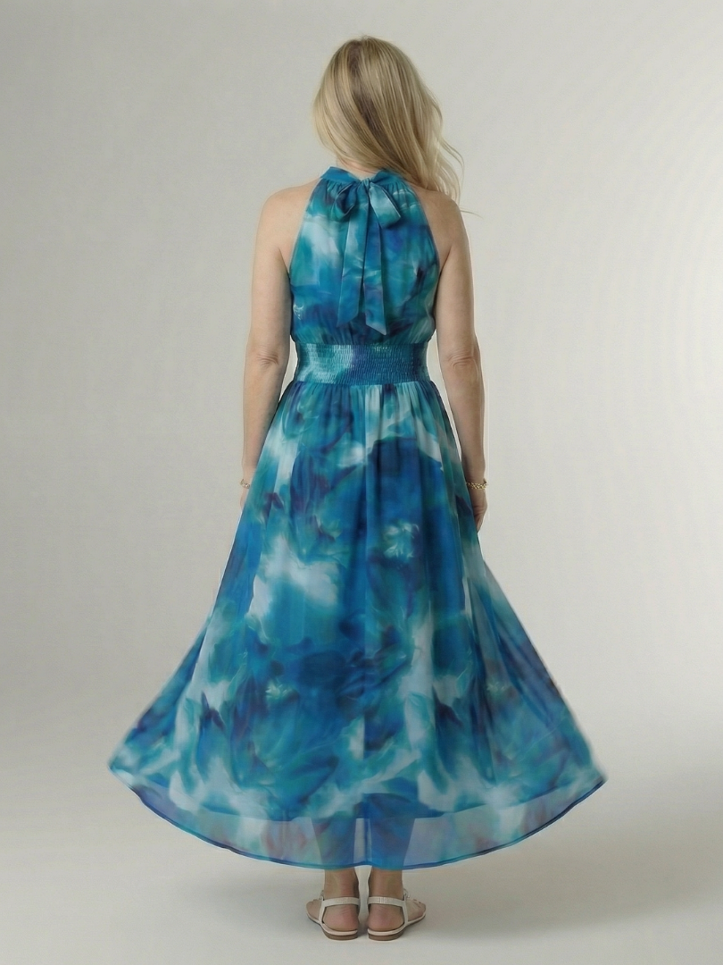 Sylin | Abito Midi con Collo All'Americana