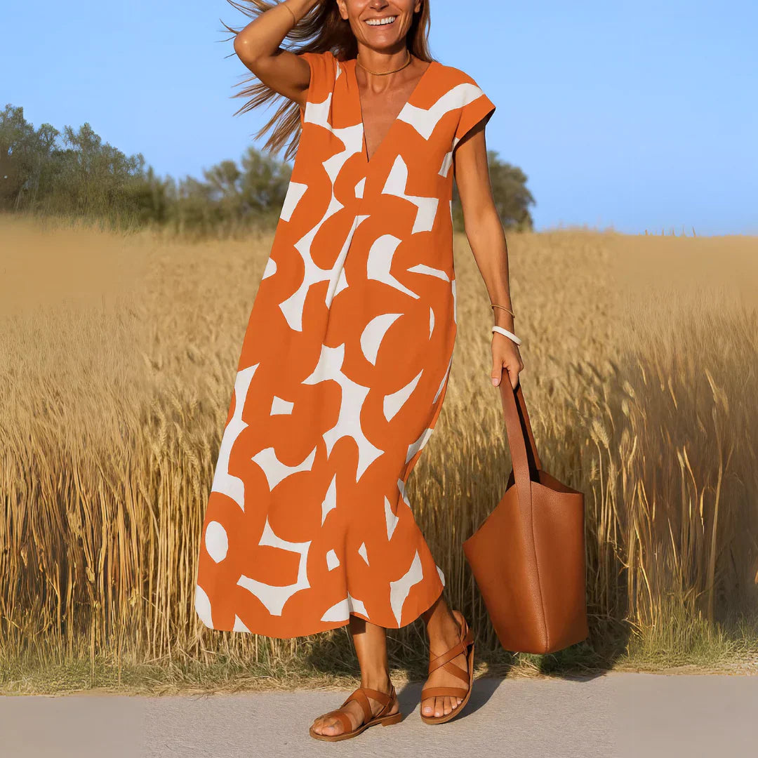Tatiana | Maxi Dress con Dettagli a Intaglio