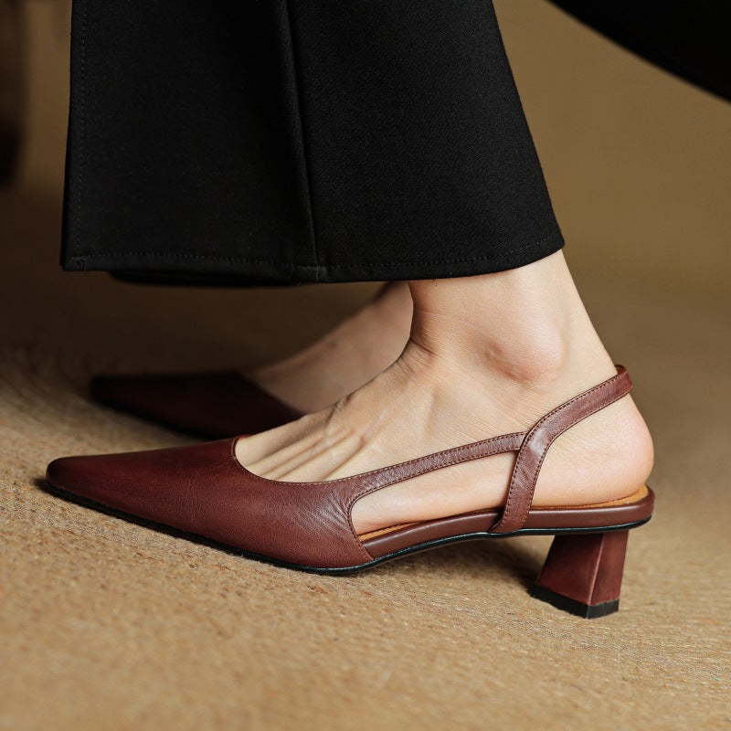 Pumps Slingback in Pelle Arlise