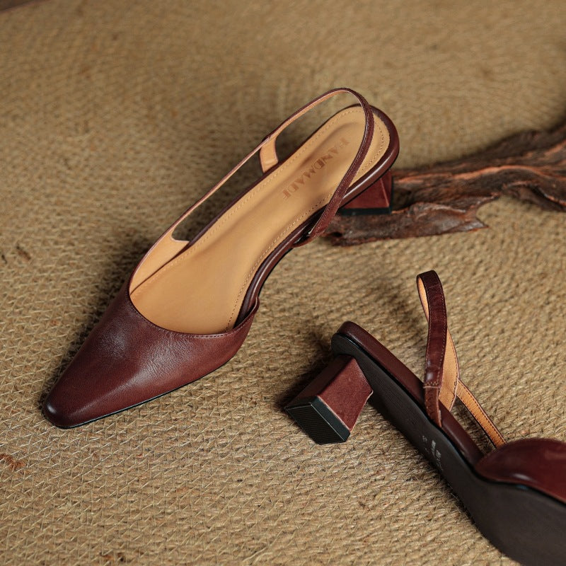 Pumps Slingback in Pelle Arlise
