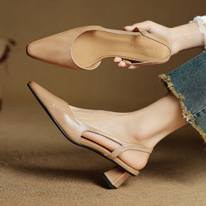 Pumps Slingback in Pelle Arlise