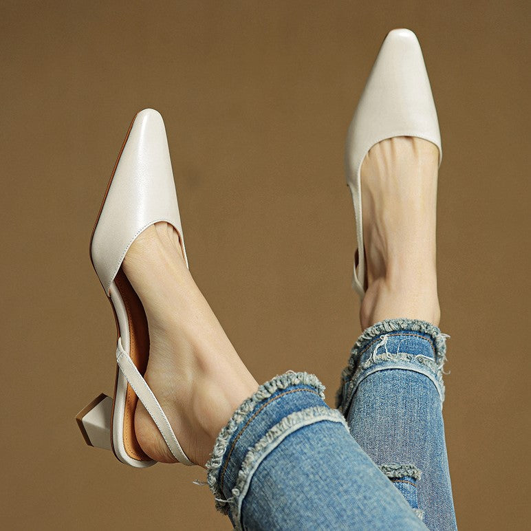 Pumps Slingback in Pelle Arlise