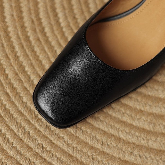 Pumps Quadrati in Pelle Oriel